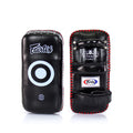Fairtex KPLS2 Superior Curved Kicks Pads - Leer - zwart