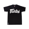 Fairtex TS7 Fairtex Script T-Shirt - Zwart - opdruk Wit