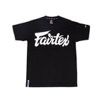 Fairtex TS7 Fairtex Script T-Shirt - Zwart - opdruk Wit