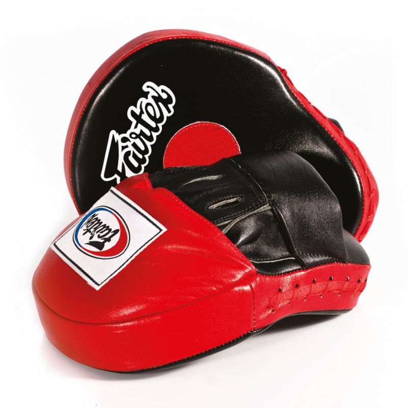 Fairtex FMV9 Ultimate Contoured Focus Mitts - Zwart/Rood