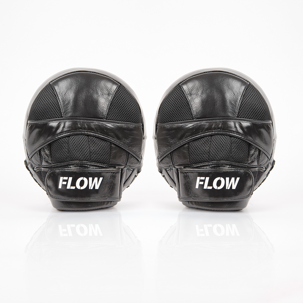 Flow Airmitts - Paar - Echt leer - Zwart/Wit