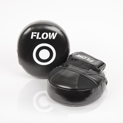 Flow Airmitts - Paar - Echt leer - Zwart/Wit