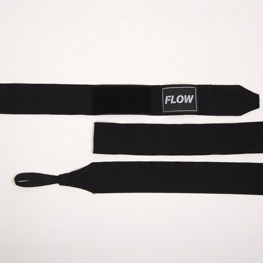 Flow Fightgear Bandages 450 cm - Zwart