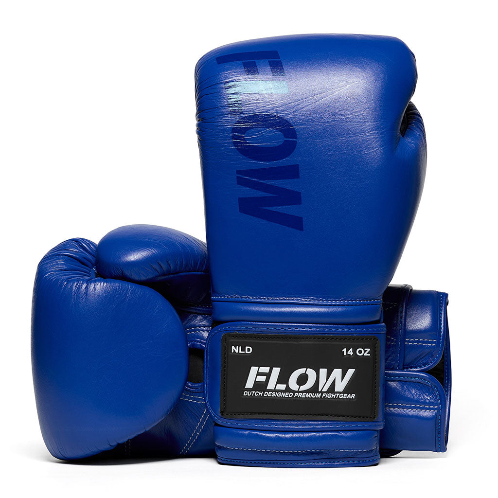 Flow - Challenge Bokshandschoenen - Echt Leer - Blauw