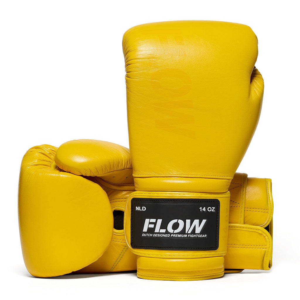 Flow - Challenge Bokshandschoenen - Echt Leer - Geel