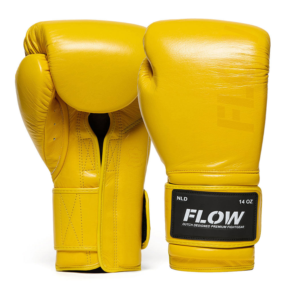 Flow - Challenge Bokshandschoenen - Echt Leer - Geel