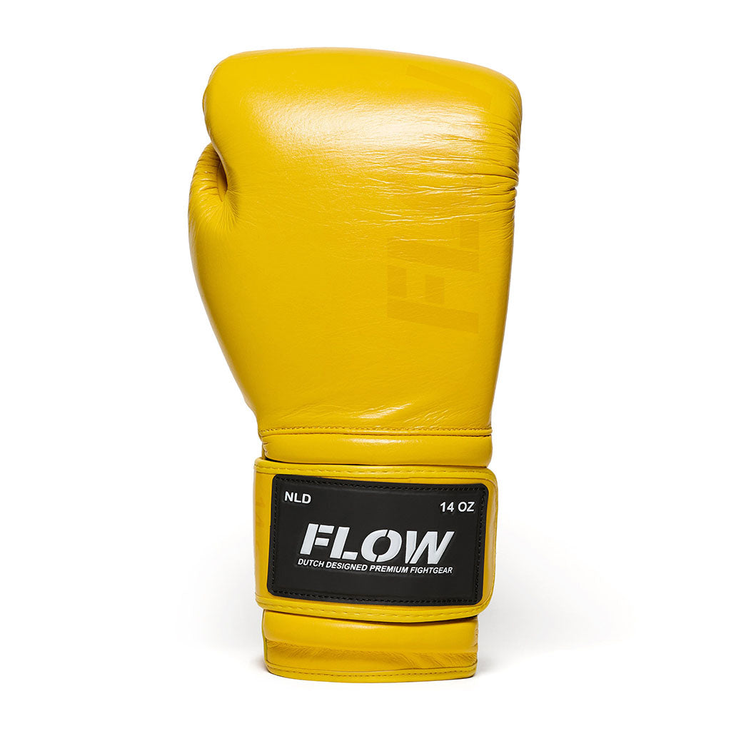 Flow - Challenge Bokshandschoenen - Echt Leer - Geel