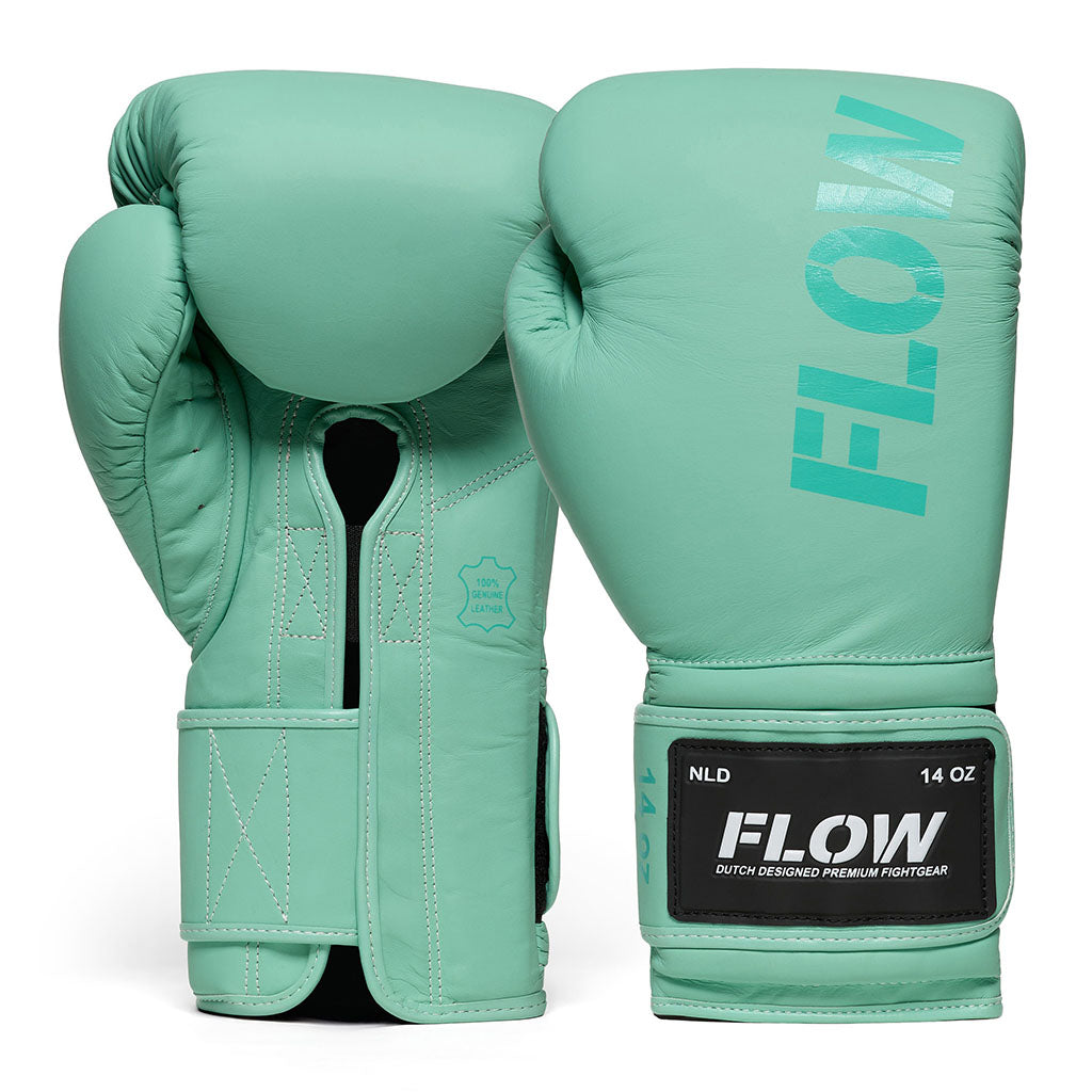 Flow - Challenge Bokshandschoenen - Echt Leer - Lichtgroen