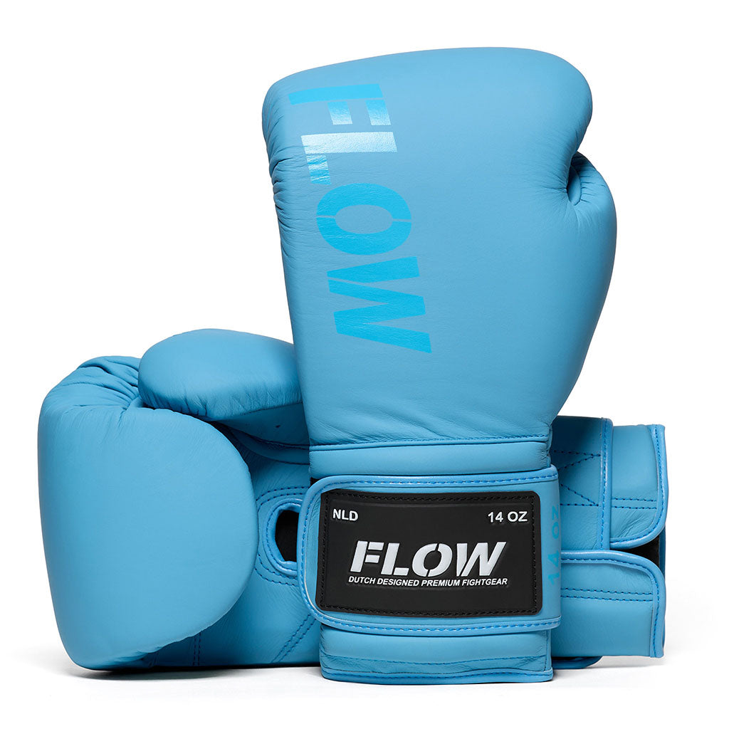 Flow - Challenge Bokshandschoenen - Echt Leer - Lichtblauw