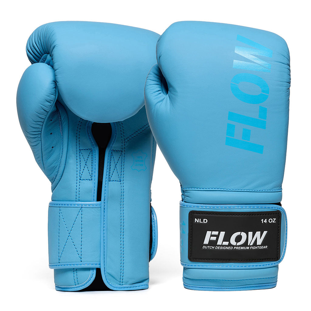 Flow - Challenge Bokshandschoenen - Echt Leer - Lichtblauw
