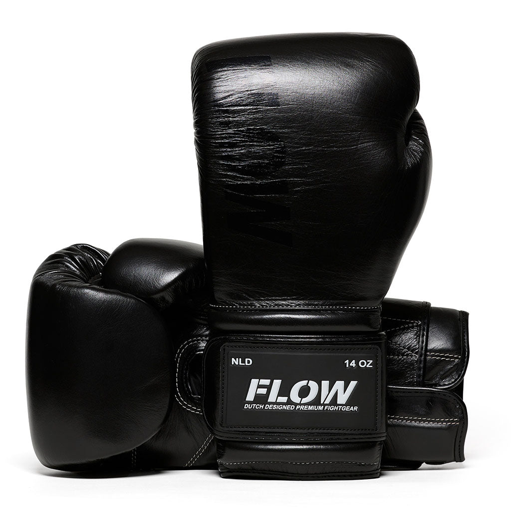 Flow - Challenge Bokshandschoenen - Echt Leer - Zwart
