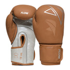 Flow Progress Bokshandschoenen - mat Bruin/Zilver runderleer