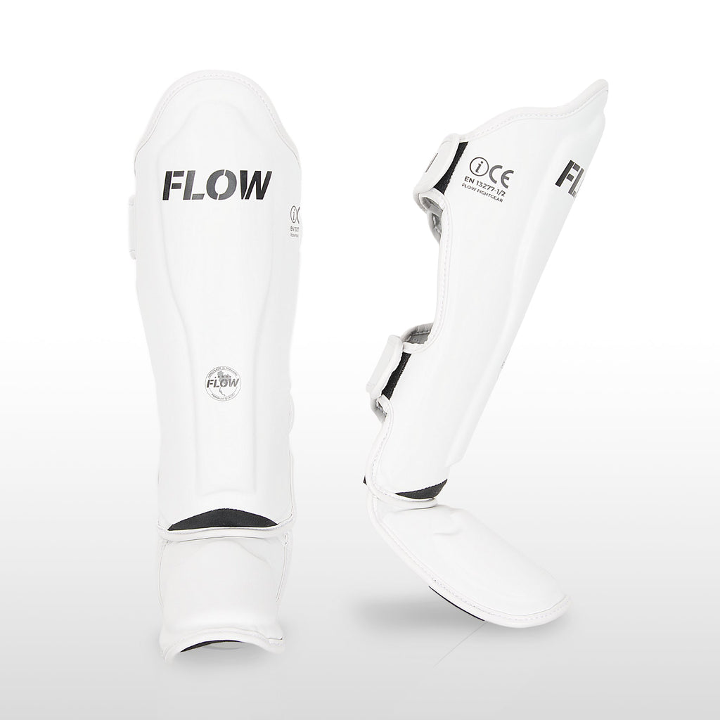 Flow Classic Thai Scheenbeschermers - Wit