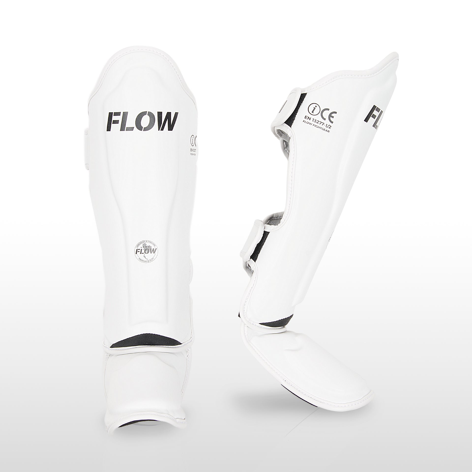 Flow Classic Thai Scheenbeschermers - Wit