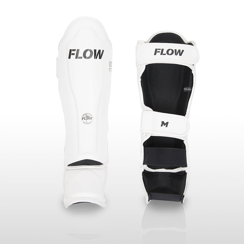 Flow Classic Thai Scheenbeschermers - Wit