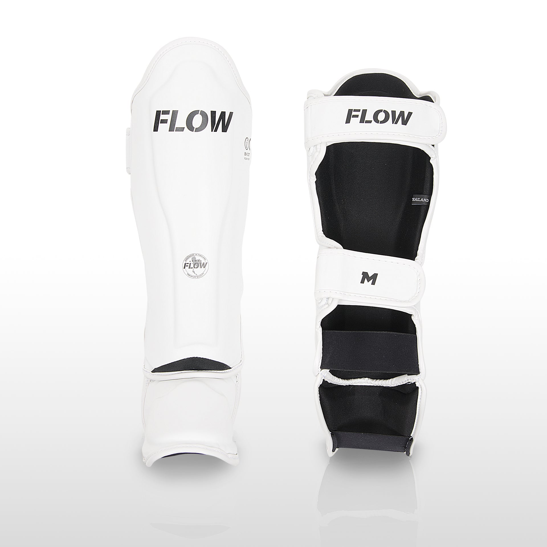 Flow Classic Thai Scheenbeschermers - Wit