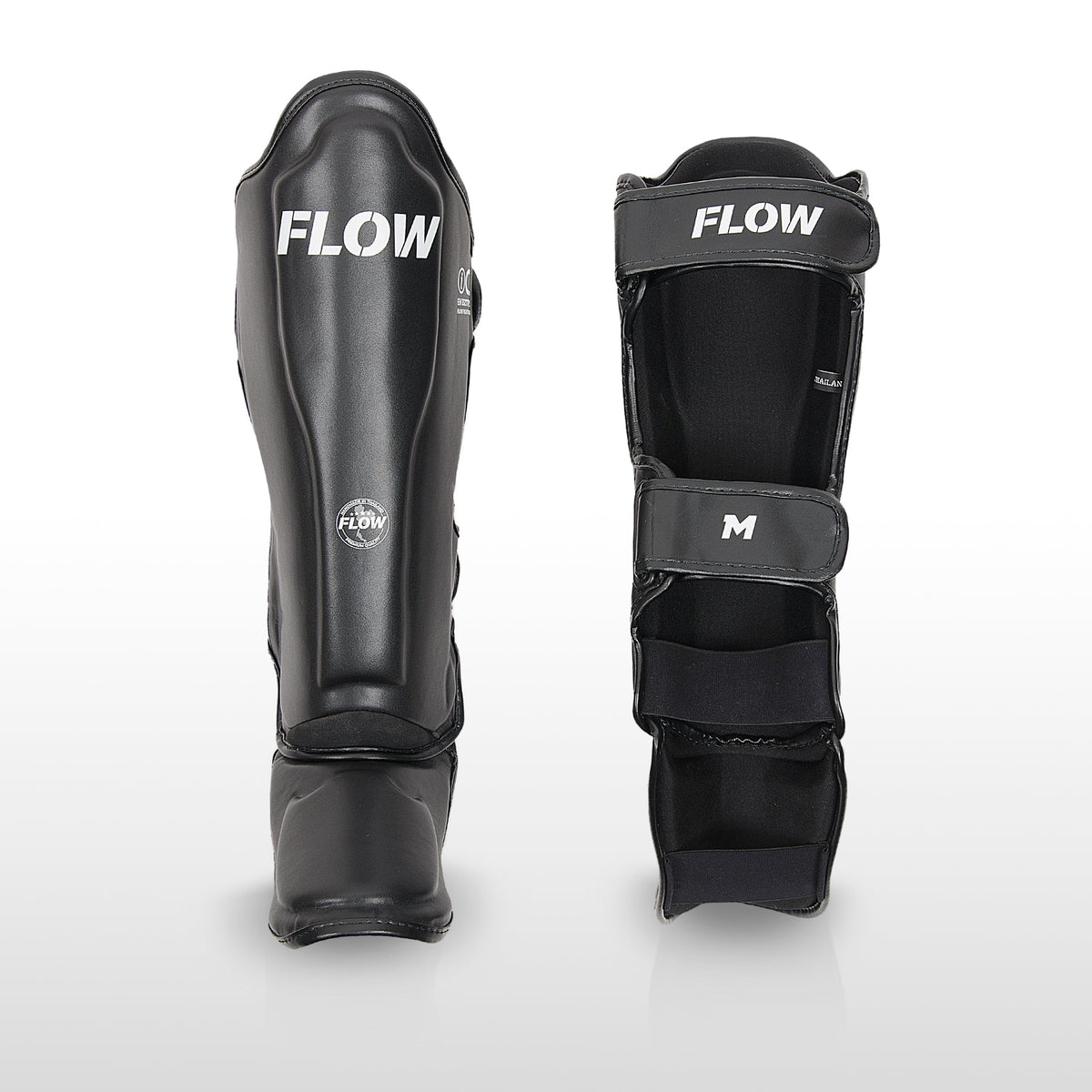 Flow Classic Thai Scheenbeschermers - Zwart
