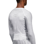 Hayabusa Arrow Ranked Long Sleeve Rashguard - Wit