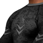 Hayabusa Arrow Ranked Long Sleeve Rashguard - Zwart