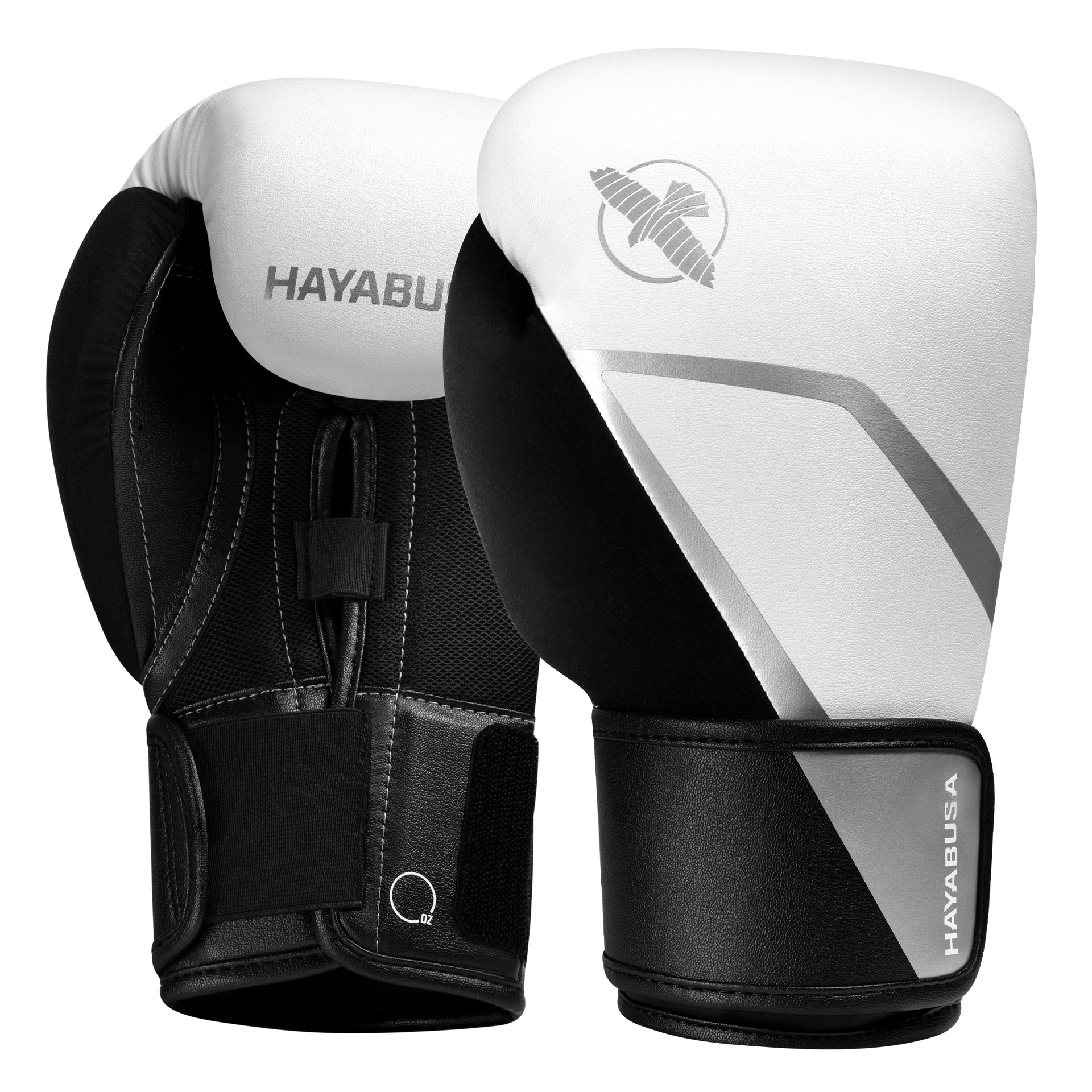 Hayabusa E1 Bokshandschoenen - Wit/Zilver