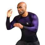 Hayabusa Fusion Long Sleeve Rashguard - Zwart / Paars