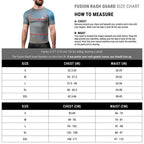 Hayabusa Fusion Short Sleeve Rashguard - Blauw / Groen
