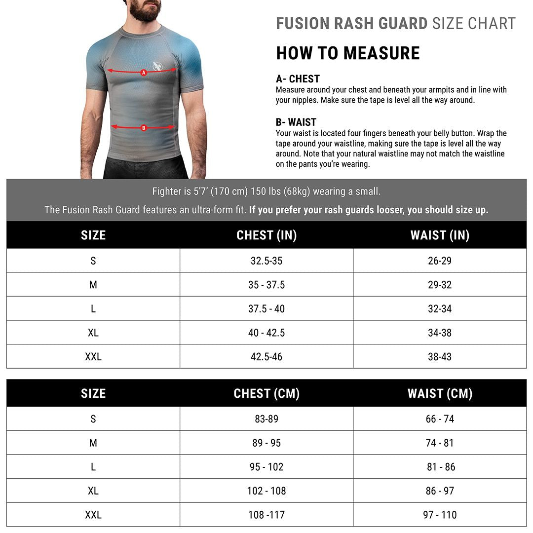 Hayabusa Fusion Short Sleeve Rashguard - Zwart / Paars