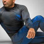 Hayabusa Geo Jiu Jitsu Spats - Zwart / Blauw
