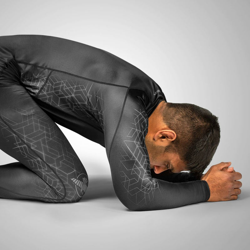Hayabusa Geo Jiu Jitsu Spats - Zwart / Grijs
