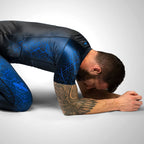 Hayabusa Geo Short Sleeve Rashguard - Zwart / Blauw