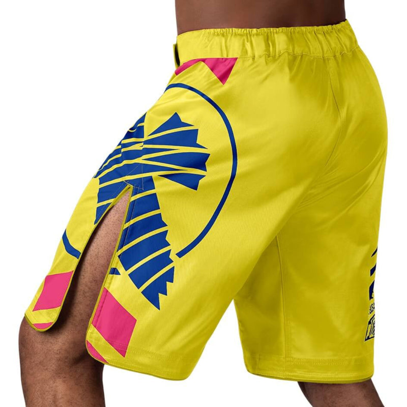Hayabusa Icon Fight Shorts - Geel / Blauw
