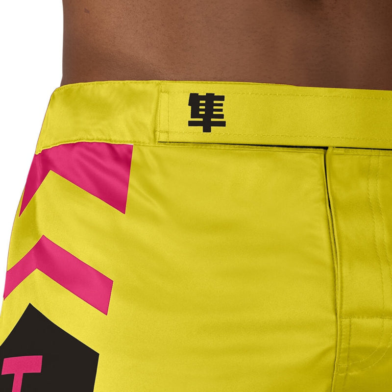 Hayabusa Icon Fight Shorts - Geel / Blauw