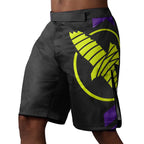 Hayabusa Icon Fight Shorts - Zwart / Neon
