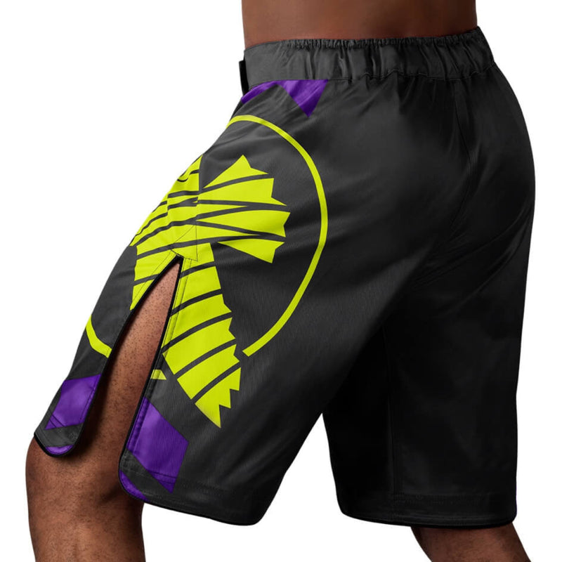 Hayabusa Icon Fight Shorts - Zwart / Neon