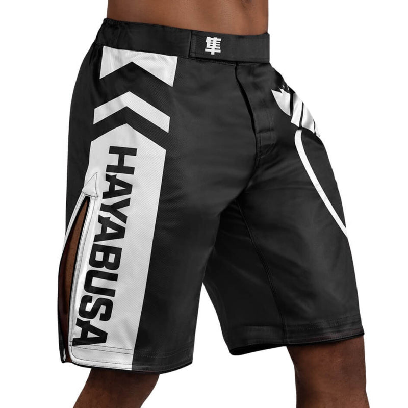 Hayabusa Icon Fight Shorts - Zwart / Wit