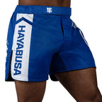 Hayabusa Icon Mid-Length Fight Shorts - Blauw / Wit