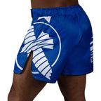 Hayabusa Icon Mid-Length Fight Shorts - Blauw / Wit