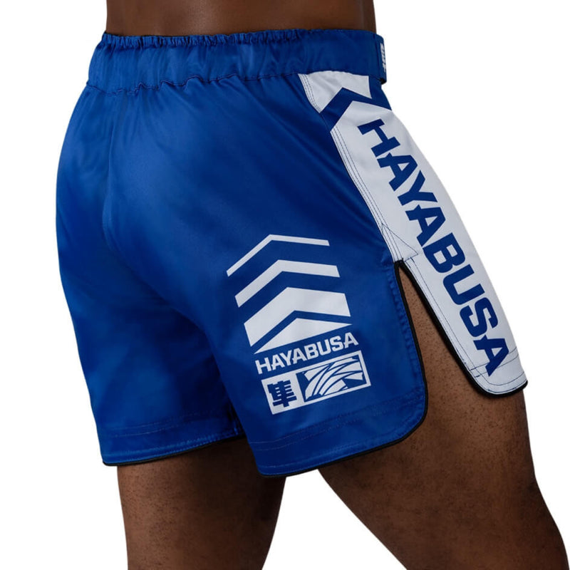 Hayabusa Icon Mid-Length Fight Shorts - Blauw / Wit