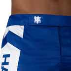 Hayabusa Icon Mid-Length Fight Shorts - Blauw / Wit