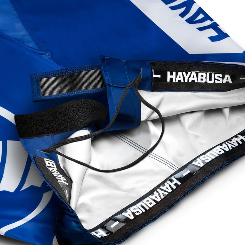 Hayabusa Icon Mid-Length Fight Shorts - Blauw / Wit