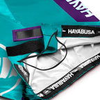 Hayabusa Icon Mid-Length Fight Shorts - Teal / Wit