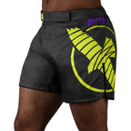 Hayabusa Icon Mid-Length Fight Shorts - Zwart / Neon