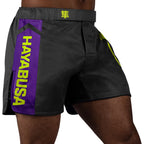 Hayabusa Icon Mid-Length Fight Shorts - Zwart / Neon