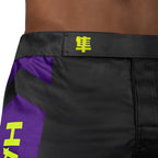 Hayabusa Icon Mid-Length Fight Shorts - Zwart / Neon