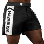 Hayabusa Icon Mid-Length Fight Shorts - Zwart / Wit