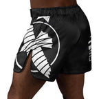 Hayabusa Icon Mid-Length Fight Shorts - Zwart / Wit