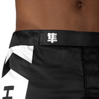 Hayabusa Icon Mid-Length Fight Shorts - Zwart / Wit