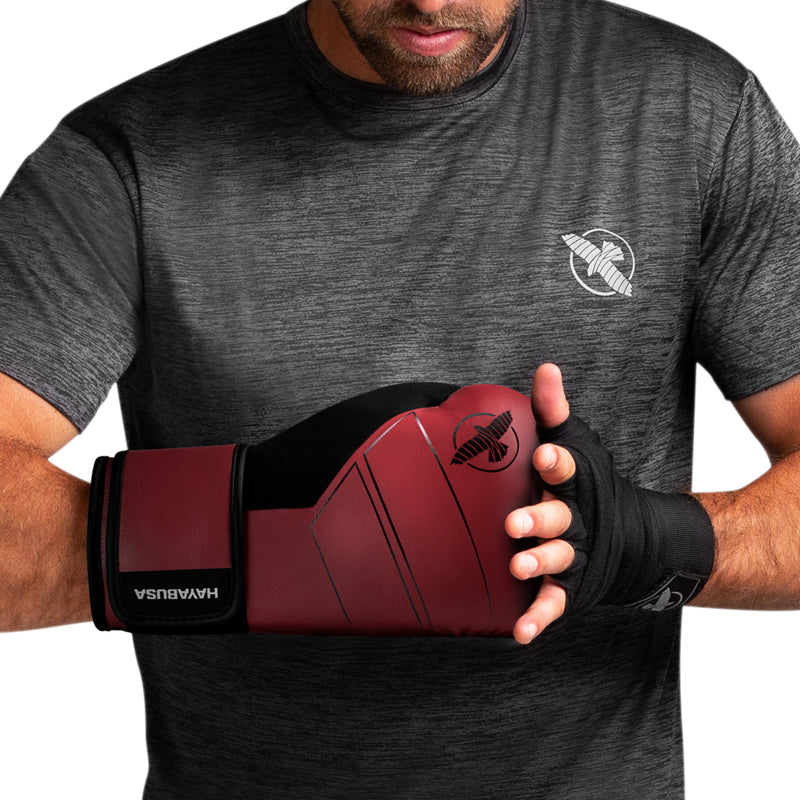 Hayabusa S4 Bokshandschoenen - Echt Leer - Rood