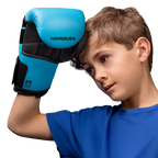 Hayabusa S4 Jeugd Bokshandschoenen - Cyaanblauw