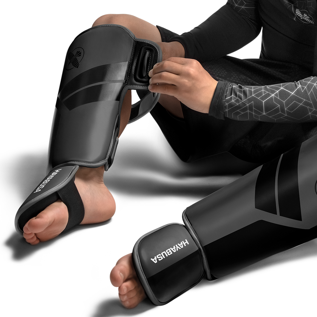 Hayabusa S4 Jeugd-scheenbeschermers - Charcoal grijs